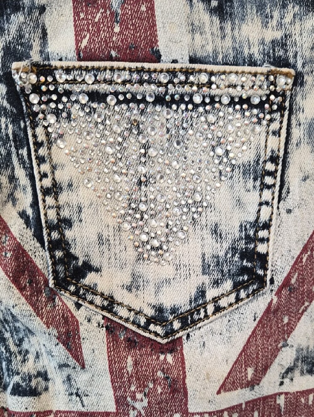 Machine British Flag Ripped Jeans - Picture 13 of 16